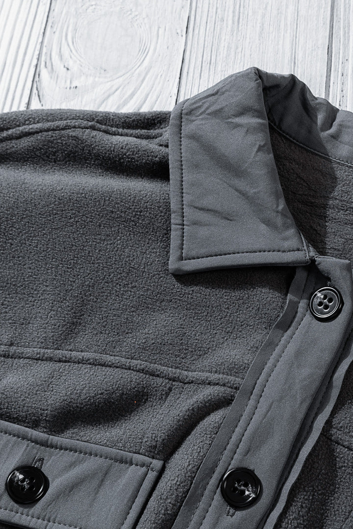 Drune | Casual Fleece Shirtjacke Weich und Warm Perfekt Für Den Alltag