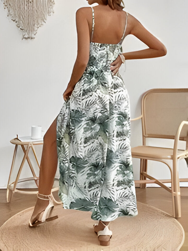 Drune | Elegantes Ärmelloses Geteiltes Kleid Für Frauen
