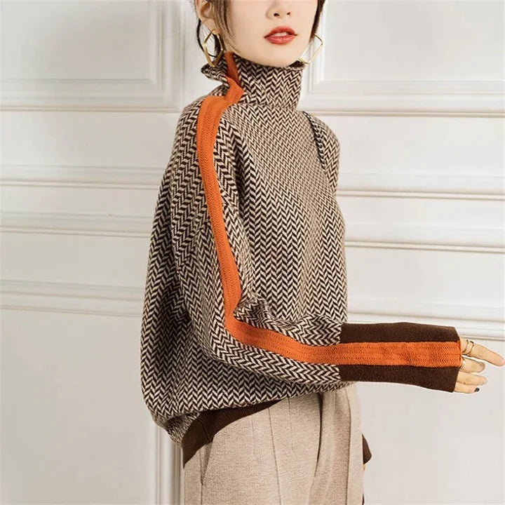 Drune | Rollkragenpullover mit edler Optik für Damen