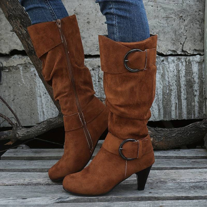 Drune | Wildlederstiefel Mit Schnalle