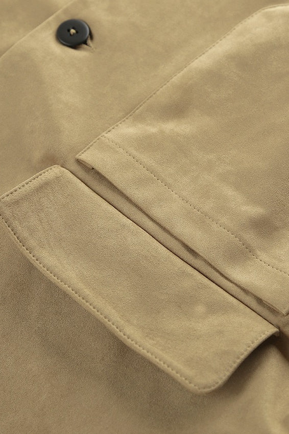 Drune | Braune Wildlederjacke