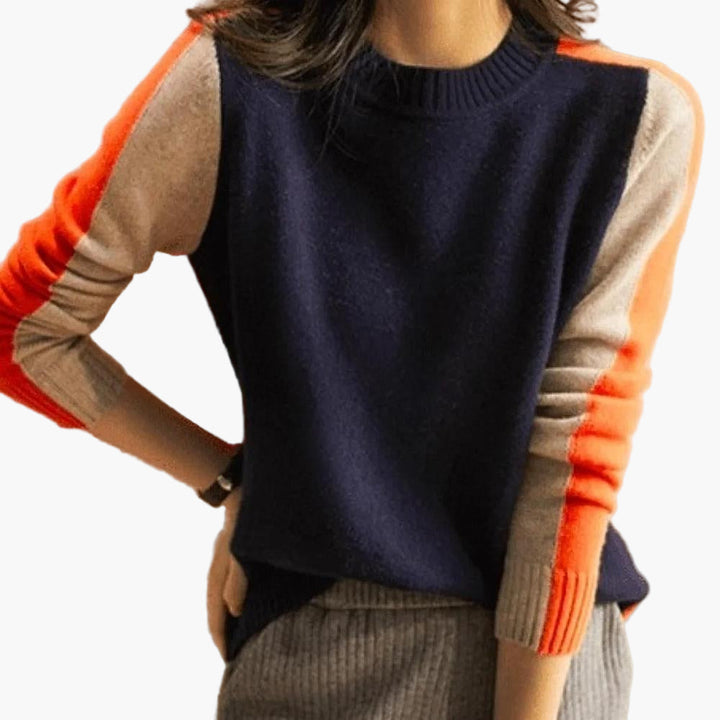 Drune | Pullover mit Farbblock-Design und modernem Schnitt - Perfekt für Büro und Freizeit