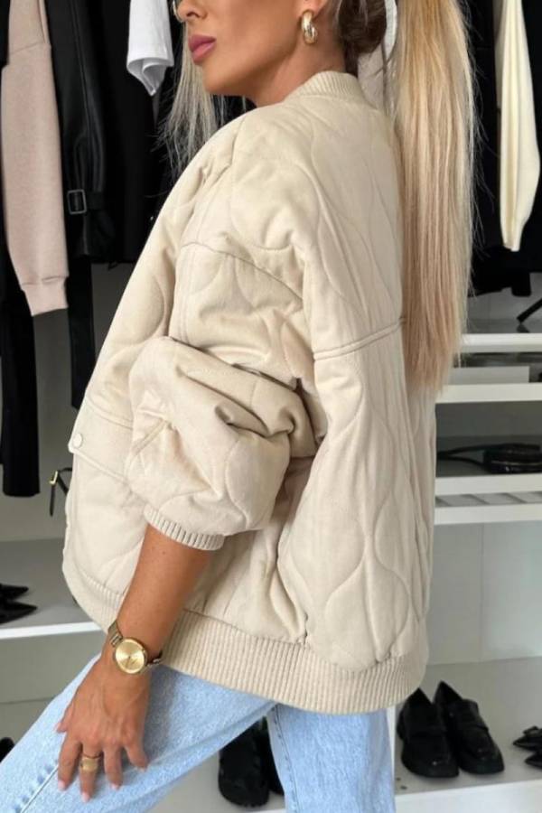 Drune | Kragen Snap Down Langarmjacke
