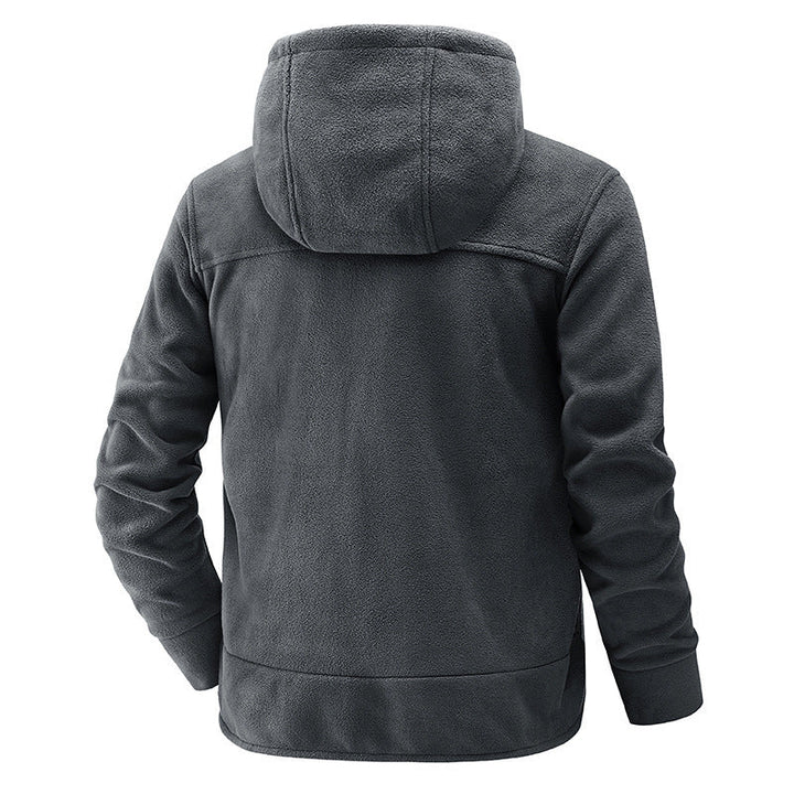 Drune | Fleece-Weste mit Reißverschluss und Kapuze