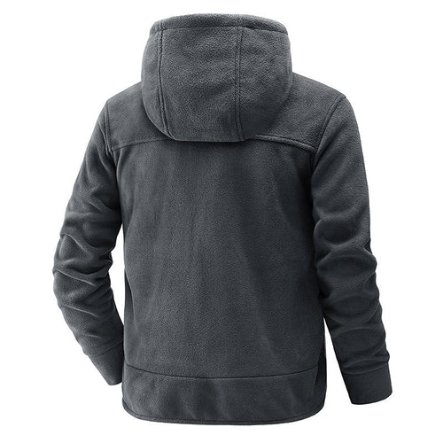 Drune | Fleece-Weste mit Reißverschluss und Kapuze