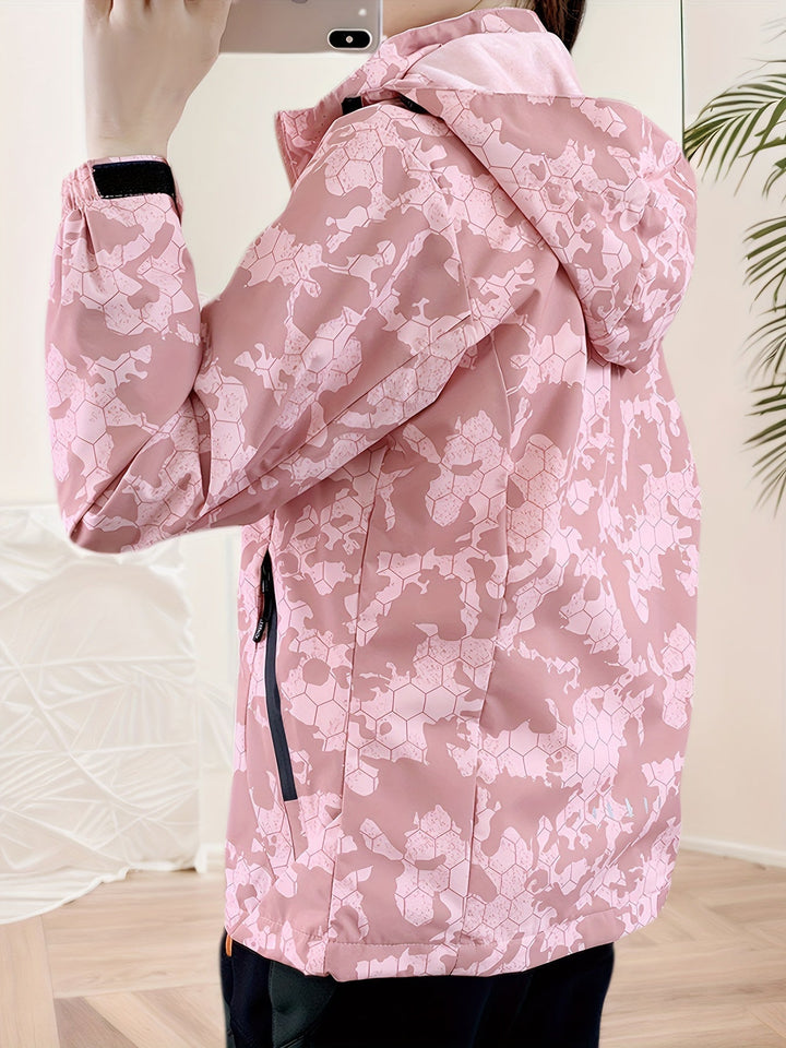 Drune | Winddichte Outdoor Jacke für Frauen Im Camouflage