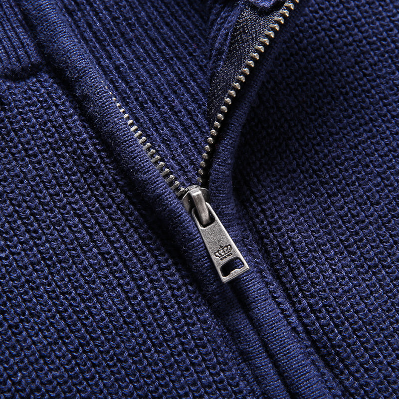 Drune | Luxuriöser Herren Reißverschluss-Pullover