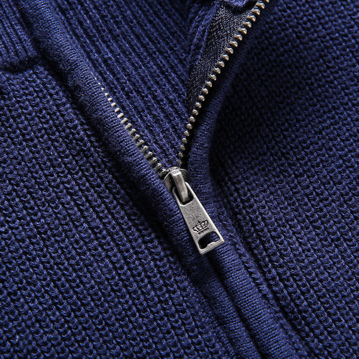 Drune | Luxuriöser Herren Reißverschluss-Pullover