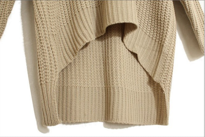 Damen Grobstrick-Poncho mit fransigen Details und Kapuze Drune
