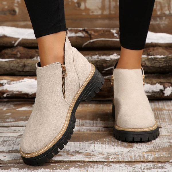 Drune | klassische Leder-Stiefeletten für Damen