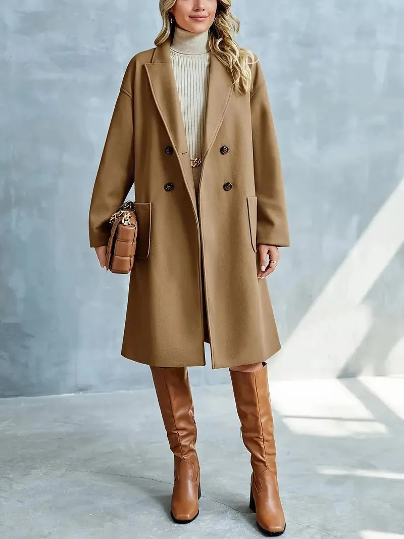 Drune | Gemischter Wollmantel - Zeitlose Eleganz - Wollmischung - Winteroberbekleidung