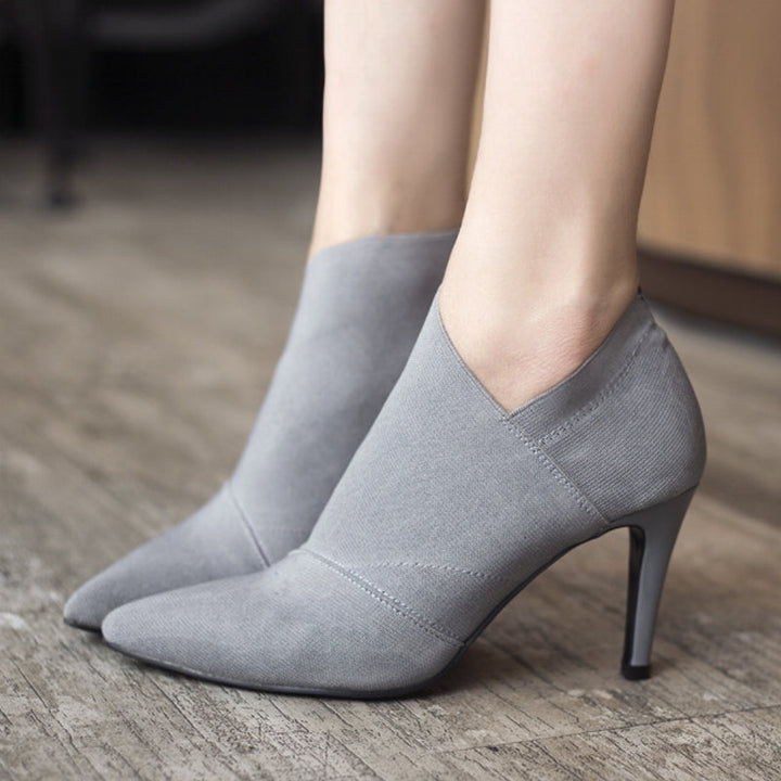Drune | Damenschuhe für Jugendliche Höhe 8,5 cm Absatz Material Stiefel