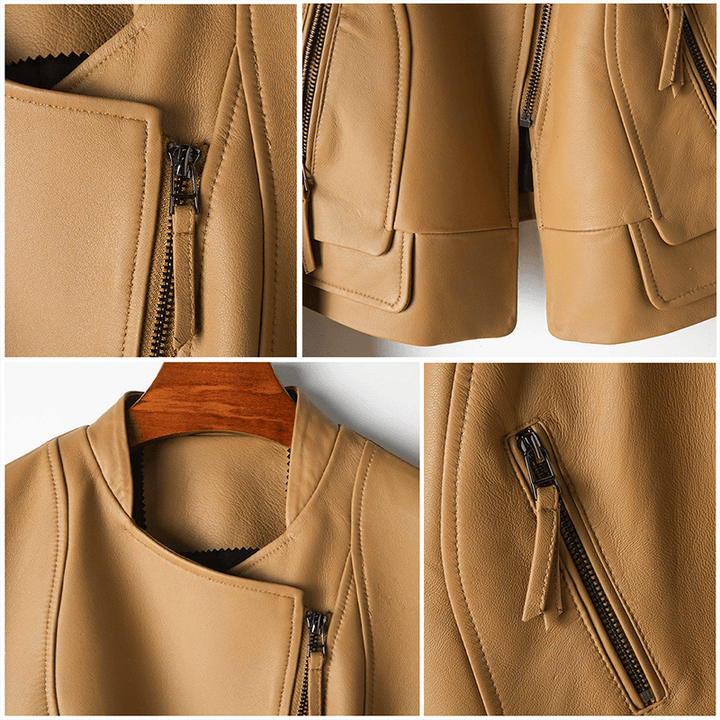 Drune | Damen Stilvolle Lederjacke