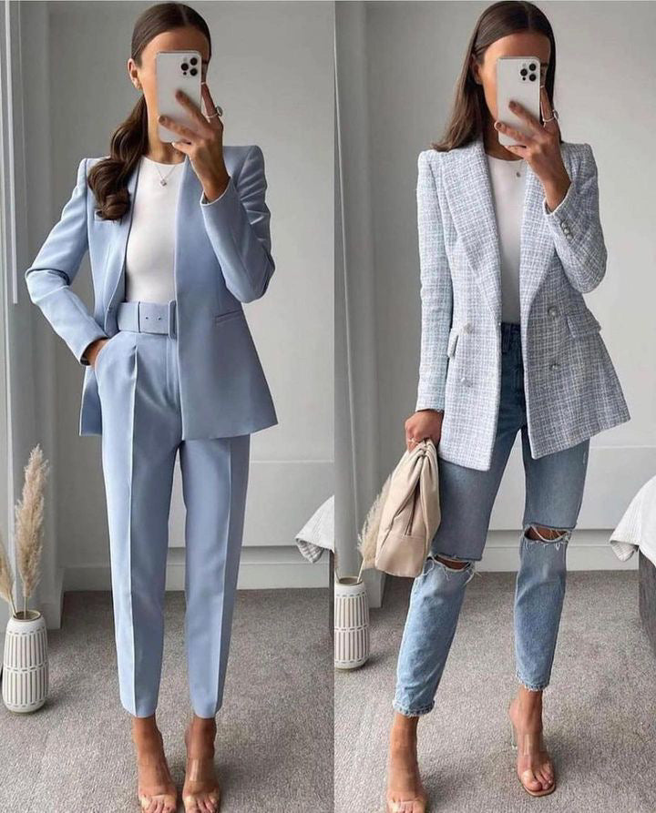 Drune | Blazer - Damen - Stilvolles Set aus Hochwertigem Stoff mit Perfektem Sitz