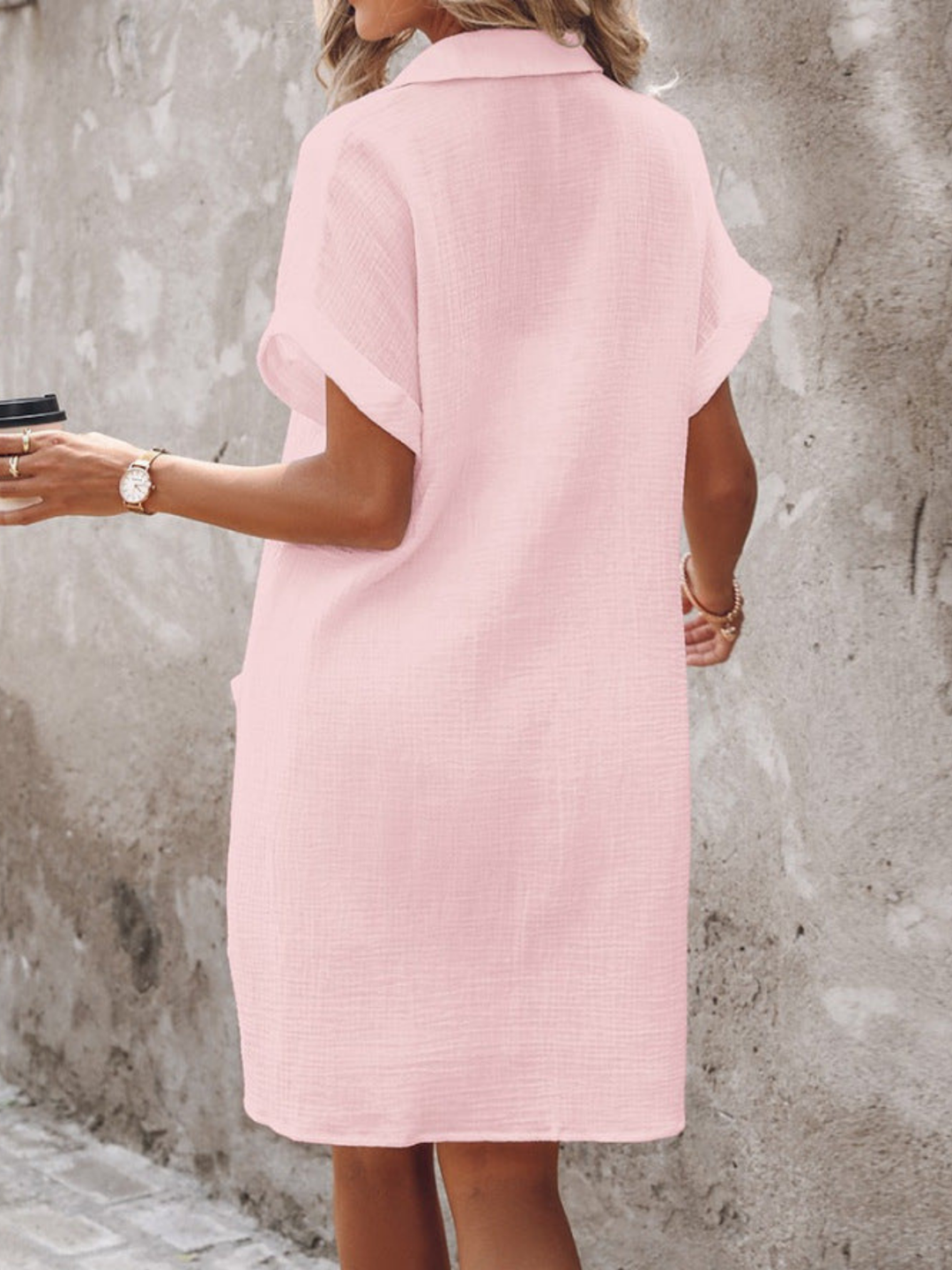 Drune | Schick Casual Stil Leinenkleid