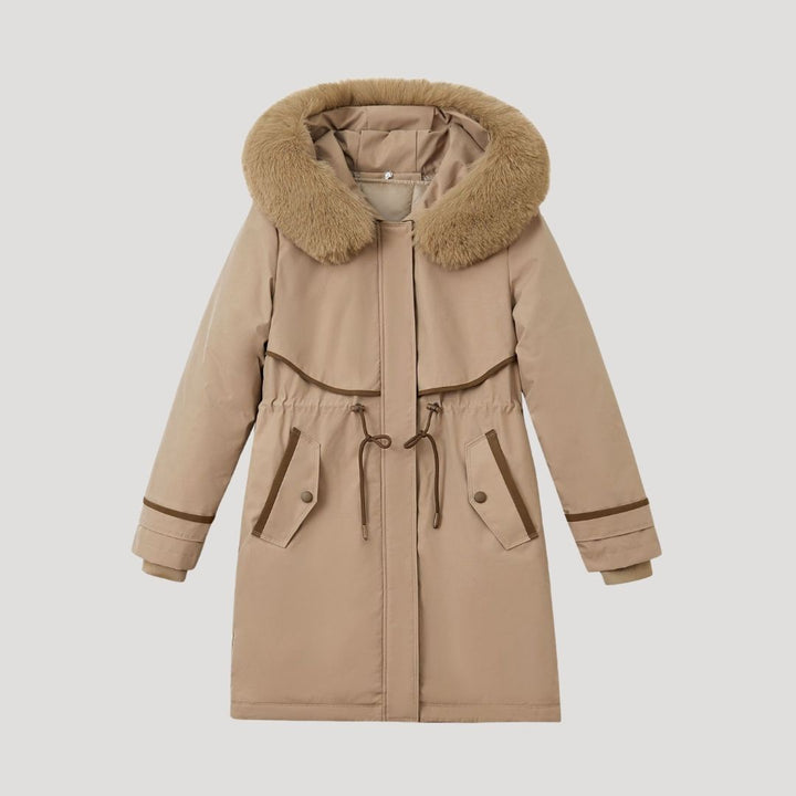Drune | Damen Lange Kunstpelz Winter Parka Wasserdicht
