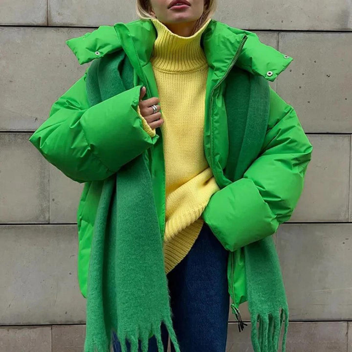 Drune | Winter Puffer-Jacke - Hoher Hals Isolierter Mantel - Kaltwetter Streetwear Kanada