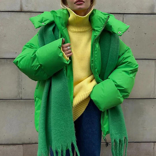 Drune | Winter Puffer-Jacke - Hoher Hals Isolierter Mantel - Kaltwetter Streetwear Kanada
