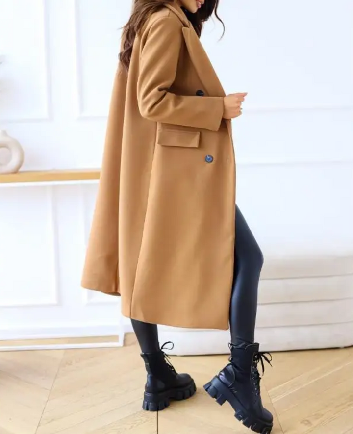 Drune | Lange Elegante Taillierte Trenchcoat Für Damen | Perfekt Für Herbst Und Winter