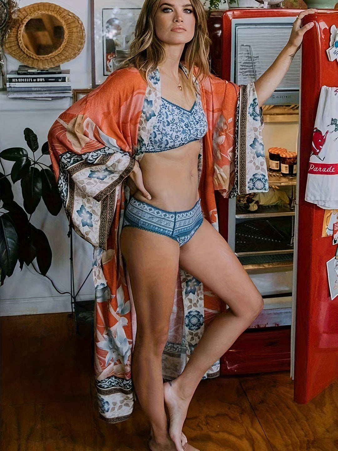 Drune | Bedruckter, Vom Kimono Inspirierter, Stylischer Strandüberwurf