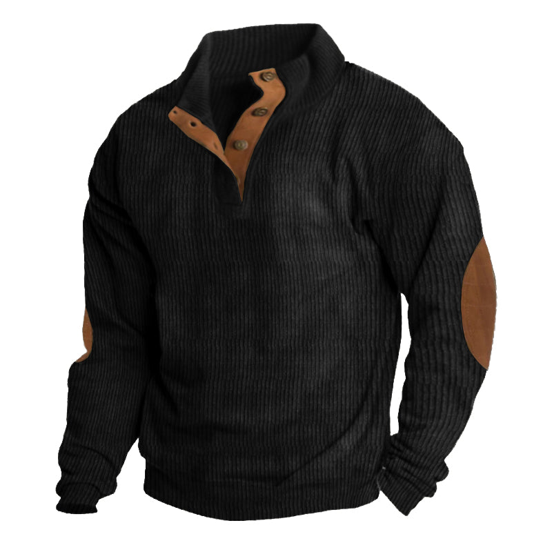 Drune | Herrenpullover mit Knöpfen