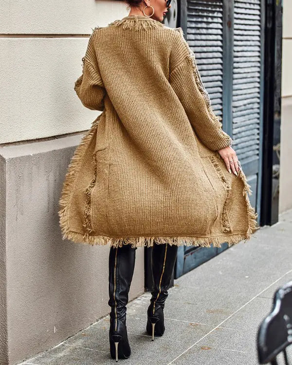 Drune | Kuschelige Strickjacke Mit Kordeln