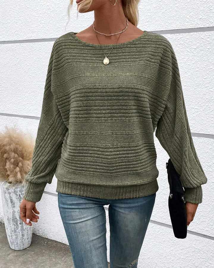 Drune | Langarmshirt mit Rundhals und Streifen