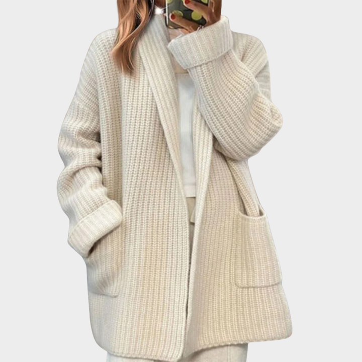 Drune | gestrickter Woll-Cardigan-Pullover
