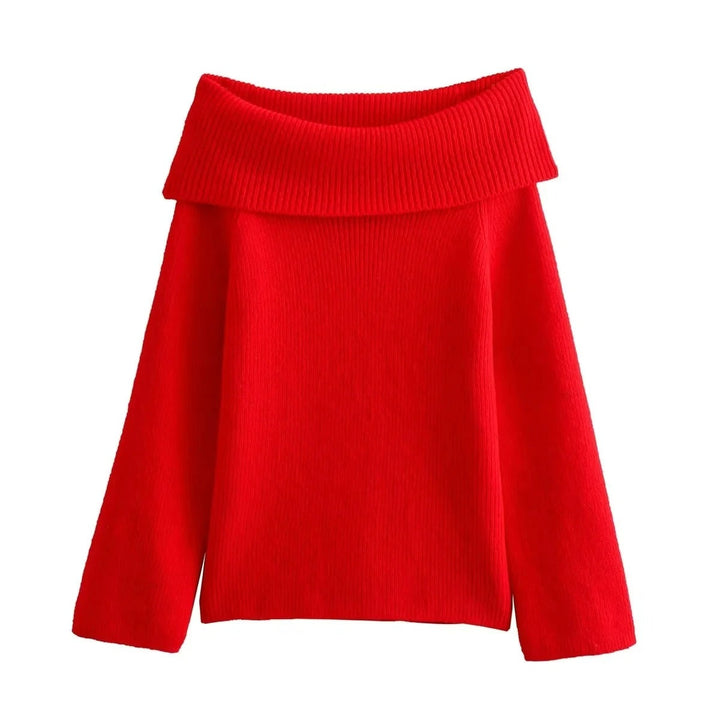 Drune | Off-Shoulder Damen Strickpullover