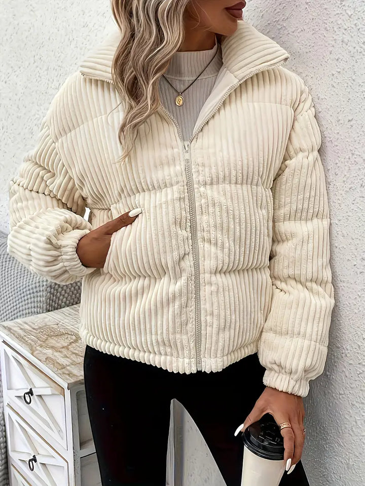 Drune | Gerippte Pufferjacke mit Reißverschluss