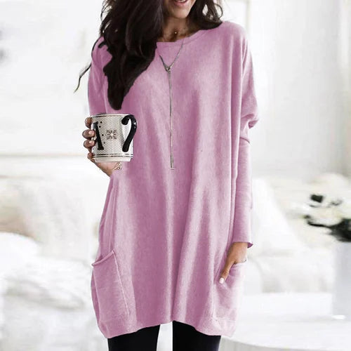 Drune | Tunika mit Taschen - bequeme Damen Oversized Top