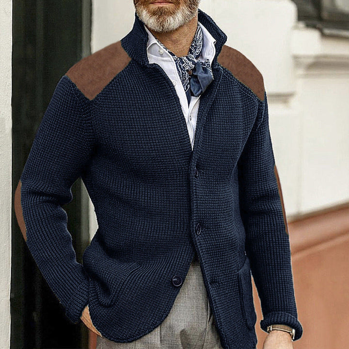 Drune | Strickjacke mit Stehkragen