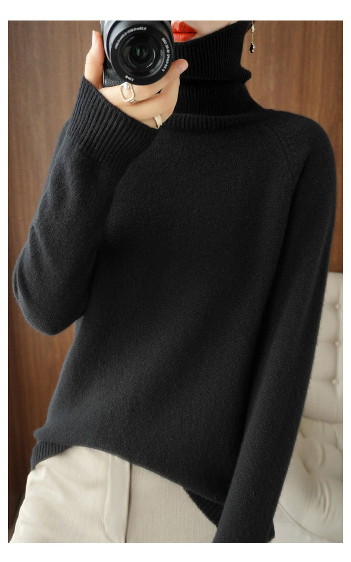 Drune | Sweater mit Rollkragen - Lockerer Schnitt - Lange Ärmel