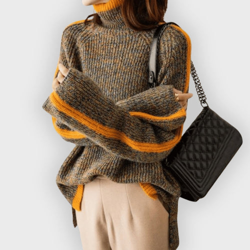Drune | Strickpullover mit Rollkragen Im Übergröße Stil