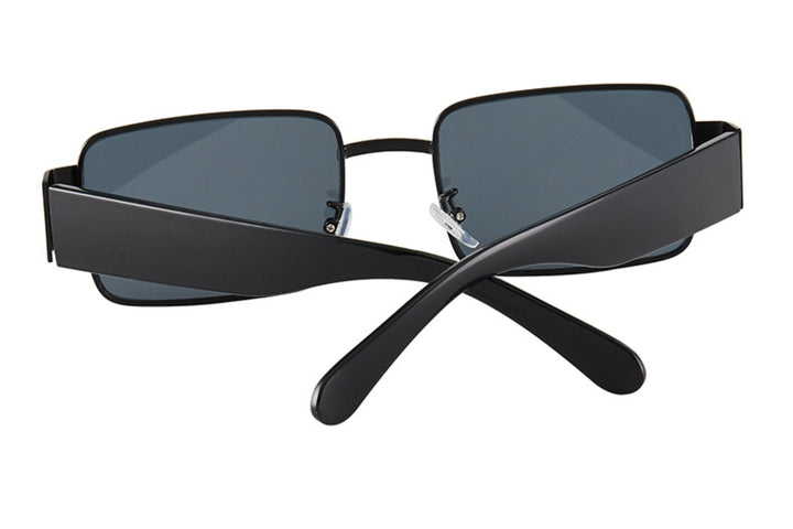 Drune | Quadratische dünne Sonnenbrille mit großem Rahmen