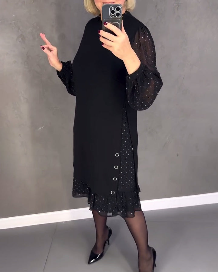 Drune | Kleid mit Langen Ärmeln und Punkten