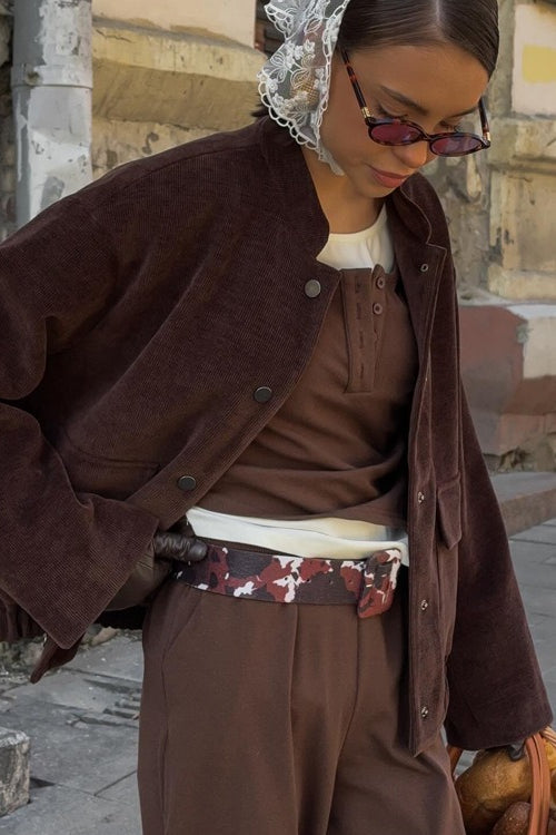 Drune | Kragen Einreiher Jacke