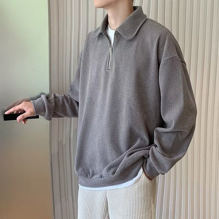 Drune | Herrenpullover mit Revers