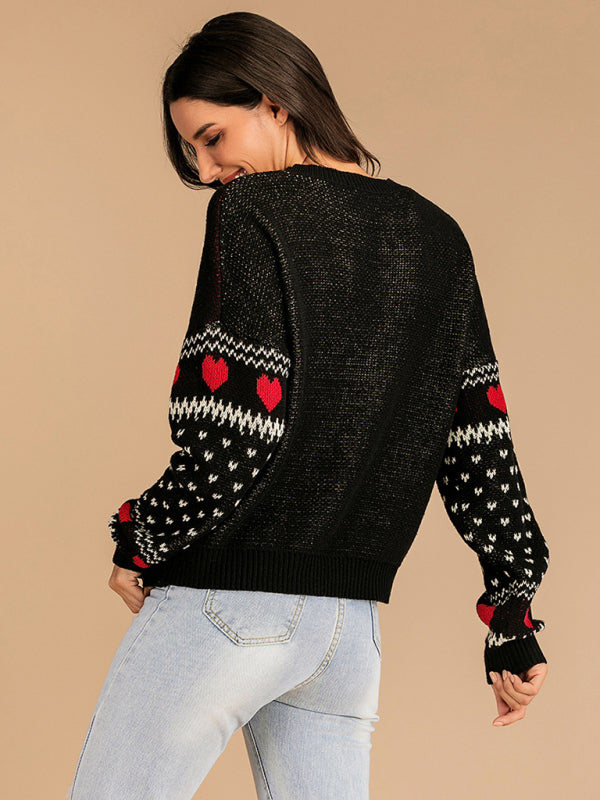 Drune | Reindeer Jacquard Knit Christmas Sweater