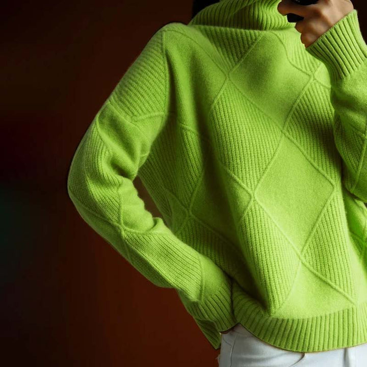 Drune | Klassischer Pullover Aus Einfarbigem Strick