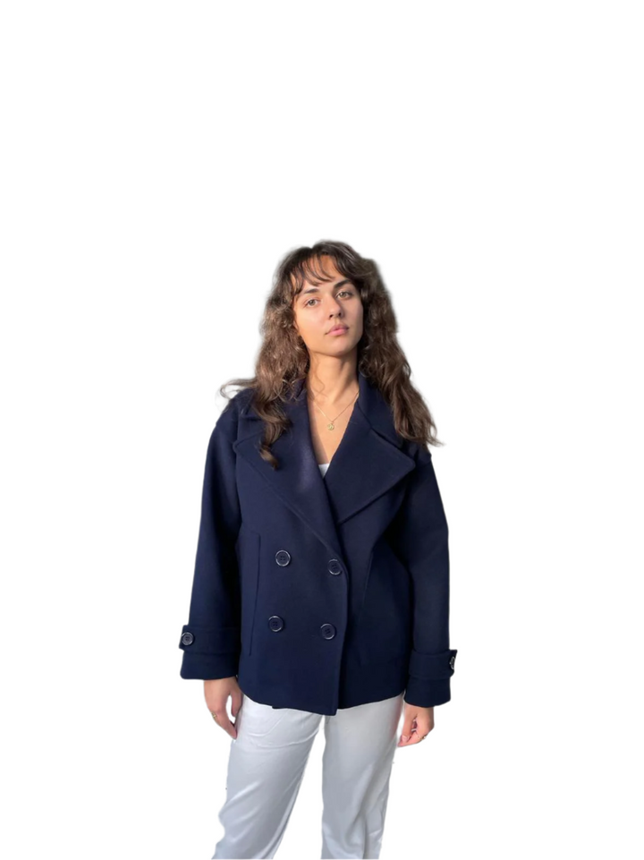 Drune | Dunkelblauer Damen Trenchcoat für jeden Anlass