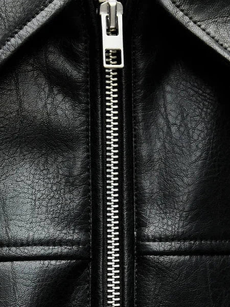 Drune | Kunstleder Bomberjacke