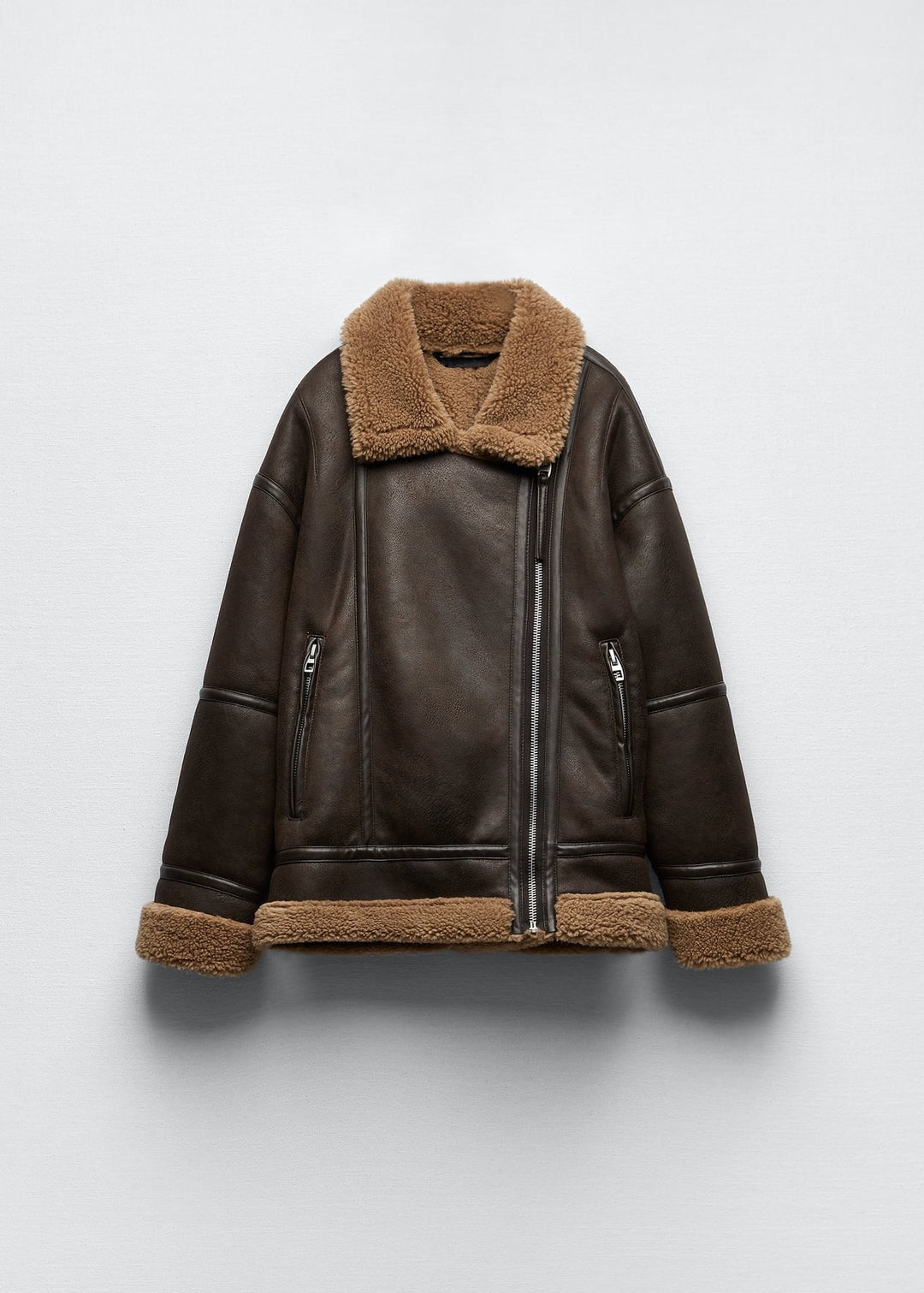 Drune | Fellbesetzte Revers-Fliegerjacke