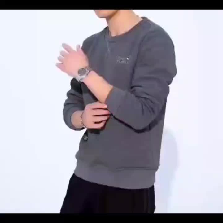 Drune | einfarbiger Baumwolle Sweatshirt für Männer - Perfekt für den Alltag