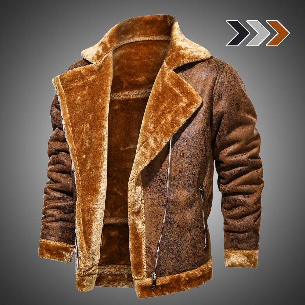 Drune | Warme Lederjacke für Männer
