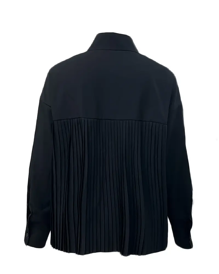 Drune | Stylisch Uni Farbe Plissiert