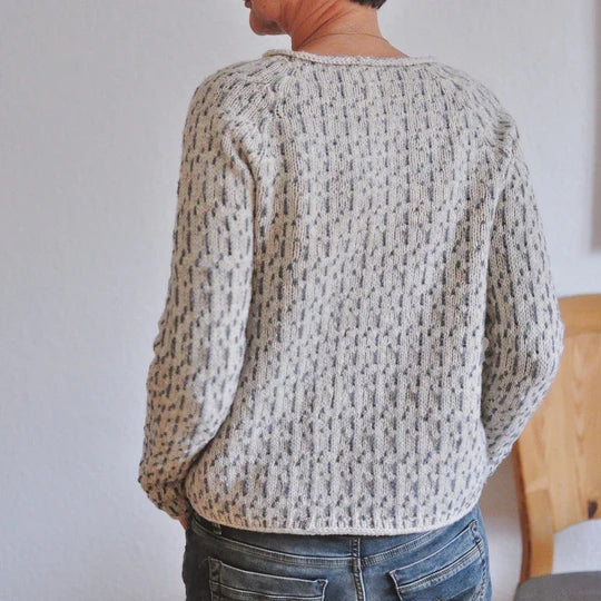 Drune | Smart Grauer Pullover Mit Rundhalsausschnitt