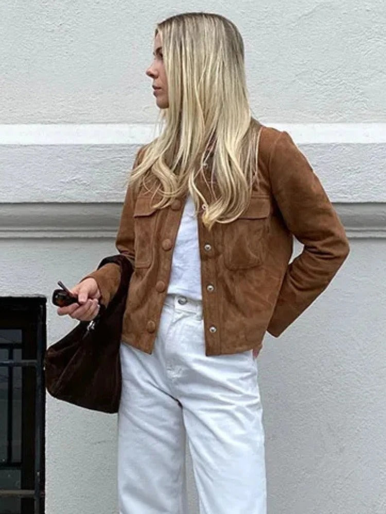 Drune | Elegante Wildlederjacke