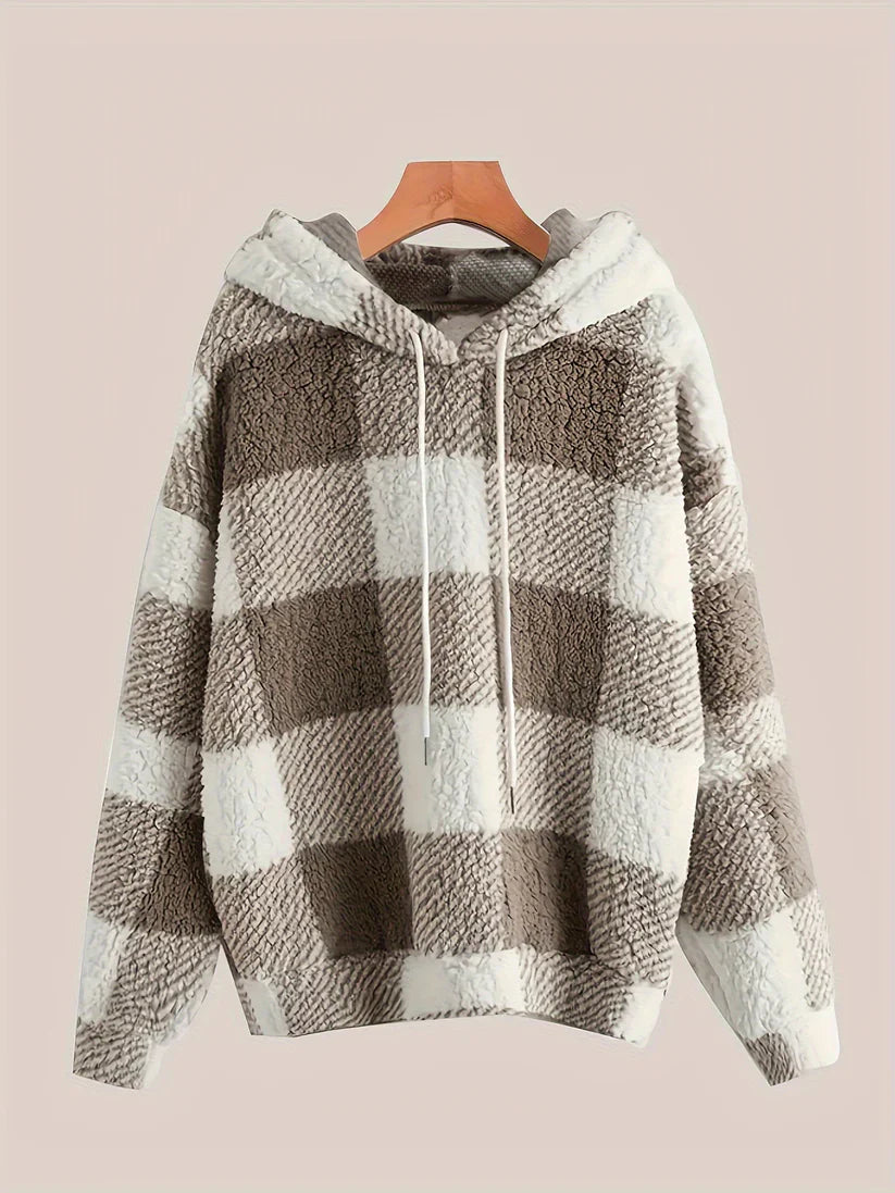 Drune | Fleece-Sweat-Pullover-Hoodie mit Kapuze für Women - Perfekt für den Alltag