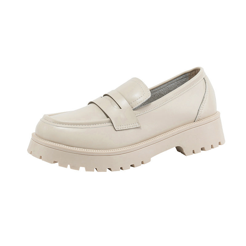 Drune | Mode Damen Britischer Stil Echtes Leder Plattform Schuhe Frühling Schuhe